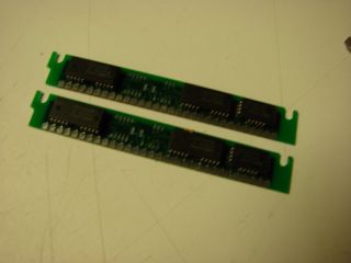 Nec 100ns 30 Pin Simm Memory 2 - 256kb Modules 512kb Total Made In Japan Toyocom