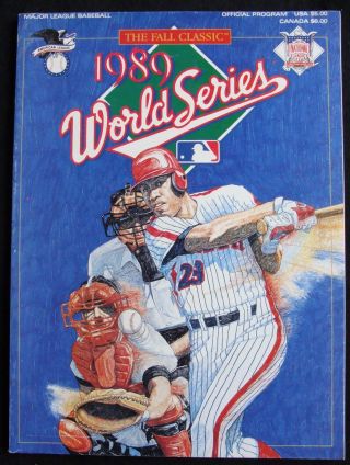 1989 World Series Program Oakland A 