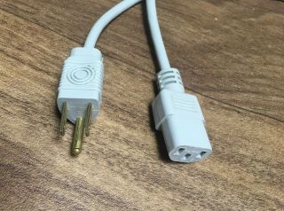 Vintage Apple Computer Power Cord Cable Mac 6ft 10a 1250w