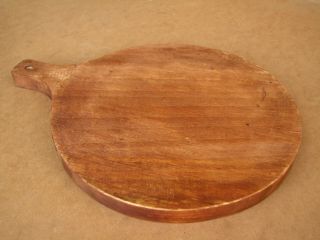 Vintage Wooden Bread Board Shovel Scoop Plate Plank Trencher Rustic Farmhouse