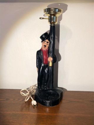 Charlie Chaplin Drunk Hobo Lamp Post Bar Light Vintage Without Globe,
