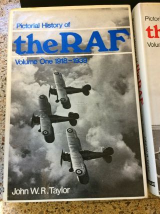 Pictorial History of the RAF Vols 1,  2 & 3,  with dust - jackets,  printed 1968 & 1974 2