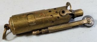 Vintage Neverfail Brass Trench Lighter - Made In Hungary