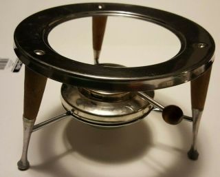 Vintage Mid Century Chafing Dish Or Fondue Stand Only