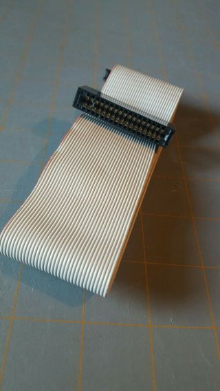 IBM Hard Drive HDD ST - 506 MFM Floppy Card Edge Connector Cable Vintage IBM PC ' s 2
