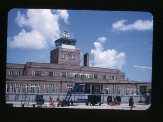 Charleston South Carolina Sc Airport - C1950s - Vintage Red Border 35mm Slide