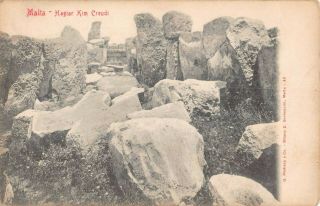 Malta Hagiar Kim Creudi Vintage Postcard