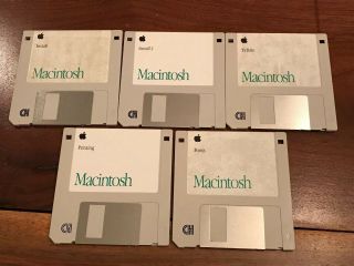 1992 Apple Macintosh 3.  5” Install Floppy Disks