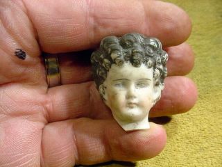 Vintage Excavated Lovely Painted Bisque Doll Head Age 1860 Kister German A 14079