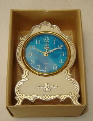 Vintage Elgin 4 " High Wind - Up Travel/desktop Alarm Clock
