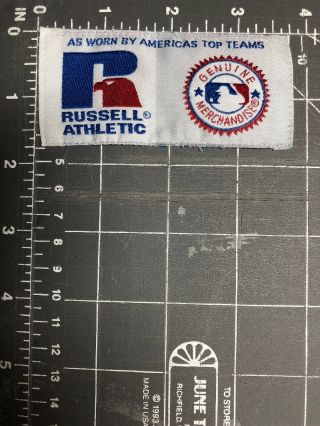 Russell Athletic Patch Tag Major League Baseball Mlb Logo Merchandise R