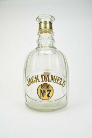 Vintage Jack Daniels Old No7 Decanter Liquor Whiskey Glass Bottle Half Gallon B1