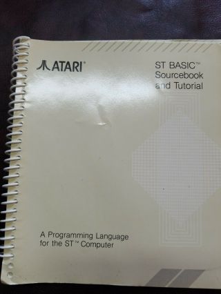 Atari St - St Basic Source Book And Tutorial / Programming Language