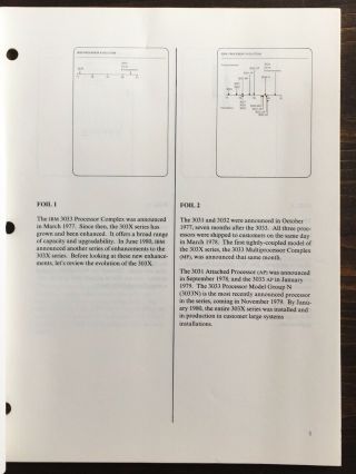IBM 3033,  303X Evolution Presentation Guide,  1980 3