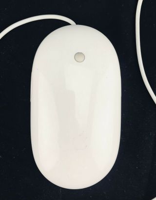 Apple A1152 Usb Vintage White Optical “mighty Mouse” Emc 2058