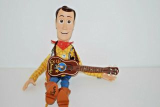 Vintage 20002 Disney Pixar Toy Story 2 Woody Doll With Guitar