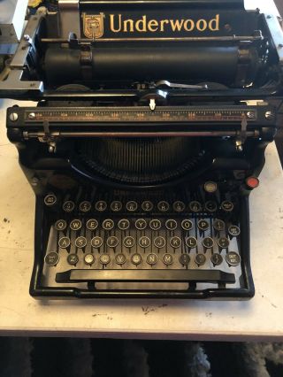 Antique Underwood No.  5 Typewriter Vintage (for Repair) 1920s