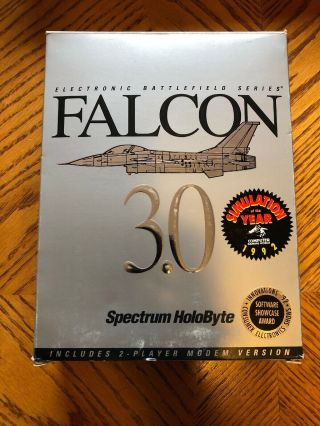 Falcon 3.  0 Spectrum Holobyte Ibm 3.  5 Floppy Disk Game 1991