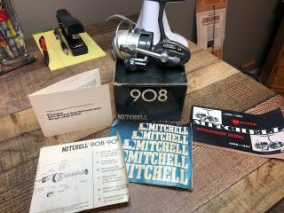Vintage Mitchell 908 Reel In The Box & Paper - Work (1981)