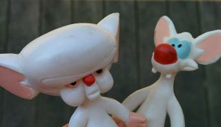 Vintage 1994 Warner Animaniacs Pinky & The Brain Poseable Bendems Toy Pvc Figure