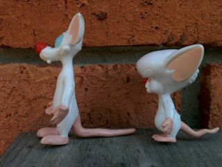 Vintage 1994 Warner Animaniacs PINKY & THE BRAIN Poseable BENDEMS Toy PVC Figure 3