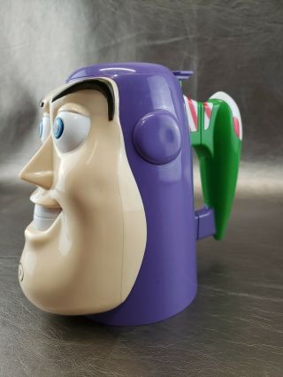 Vintage 1998 Disney On Ice Pixar Toy Story Buzz Lightyear Lidded Plastic Mug