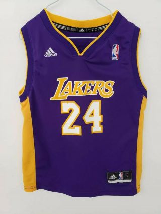 Adidas La Lakers Kobe Bryant 24 Nba Basketball Child Large See Measurements