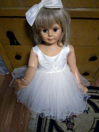 Georgeous Vintage Very Full Tulle Party Dress 4 Play Pal Dolls 35 " - 36 "