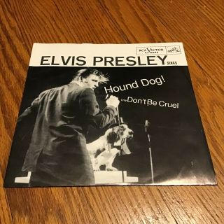 45 Rpm Elvis Presley Rca Victor 6604 Hound Dog / Don 