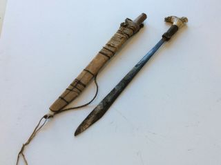 Old Antique Borneo Dayak Mandau Sword No Keris Kris Dagger