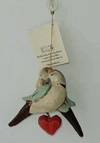 Vtg House Of Hatten Denise Calla Two Turtle Doves Ornament 12 Days Of Christmas