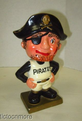 Vintage Baseball Pittsburgh Pirates Mascot Bobblehead Nodder 1960 