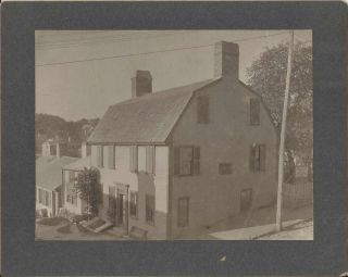 Vintage 6 X 8 Photo Of Site Of First Common House In Plymouth Massachusetts