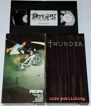Bmx 3 Vhs Tape 1997 Old School Props Thunder Bicycle Dirt Bike Dave Mirra Vtg Gt