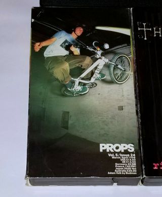 BMX 3 VHS TAPE 1997 OLD SCHOOL PROPS THUNDER BICYCLE DIRT BIKE DAVE MIRRA VTG Gt 2