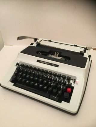 Vintage 1980s Made In Japan Silver Reed 500 Portable Typewriter