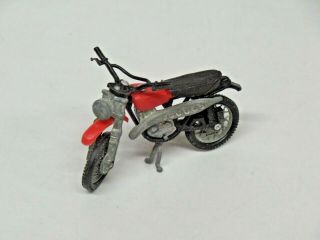 Vintage Toy Motorcycle Dirt Bike Kawasaki Die Cast And Plastic Made In Hong Kong