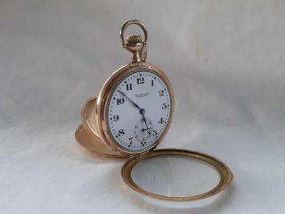 Vtg 1910 Ball - Waltham Watch Co.  Commercial Standard Gold Filled Pocket Watch