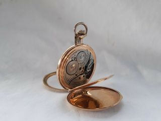 Vtg 1910 Ball - Waltham Watch Co.  Commercial Standard Gold Filled Pocket Watch 3