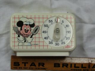 Vintage Disney Mickey Mouse Sunbeam Kitchen Timer