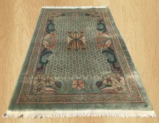 Authentic Hand Knotted Vintage Nepal Gabbeh Wool Area Rug 5 X 3 Ft (1610)