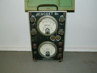 Vintage Automotive Test Meter Mid 1950s Acroset - Antique Steam Punk
