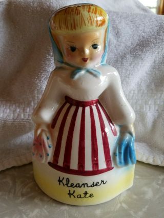 Vintage Ceramic Kleanser Kate Kitchen Cleanser Dispenser K2356 Napco Comet