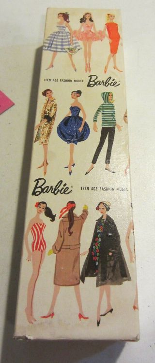 Vintage 1959 Barbie Doll Box Only 850 Blonde And Accessories