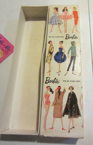 Vintage 1959 Barbie Doll BOX ONLY 850 Blonde and accessories 2