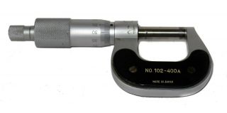 VINTAGE MITUTOYO MICROMETER WITH CASE 0 - 25 mm/0.  01 mm 3