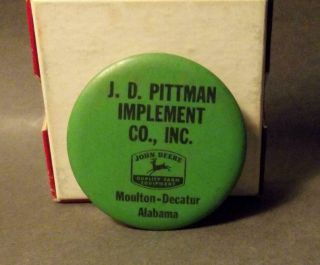 Antique John Deere Advertising J D Pittman Implement Co Moulton And Decatur Al