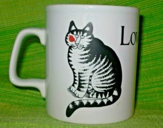 Love A Cat Vintage Kiln Craft B Kliban Coffee Mug