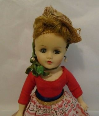 Vintage 1950s 10 " Miss Nancy Ann Teenage Dressed Doll - Cute Lmr Type