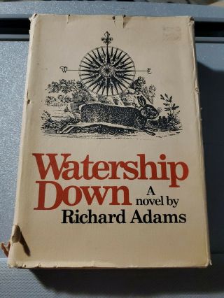 Watership Down Richard Adams 1st Edition 2nd Printing Hc Dj Classic Literature G